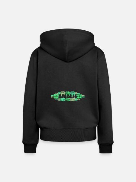 Geschenk für Amalie - Frauen Premium Bio Zip Hoodie - Schwarz