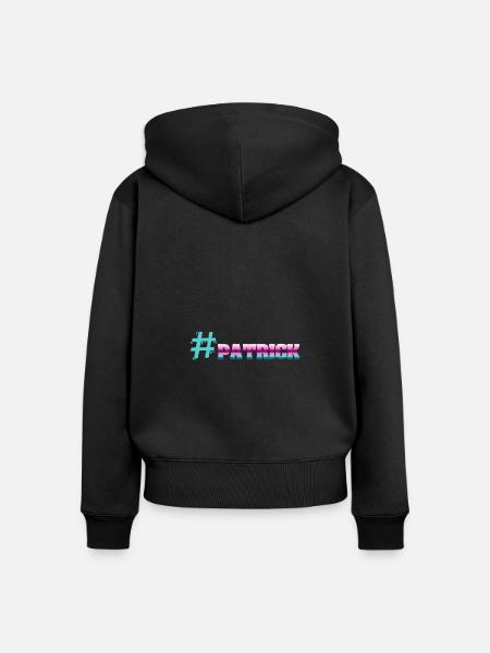 Patrick - Frauen Premium Bio Zip Hoodie - Schwarz