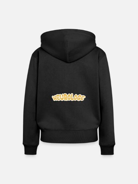 Job Neurologe - Frauen Premium Bio Zip Hoodie - Schwarz