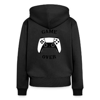 Controller - Women's Premium Organic Zip Hoodie - black - Back - Julia (174cm)