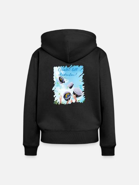 Abschlussfeier 2024 Abiturfeier - Frauen Premium Bio Zip Hoodie - Schwarz