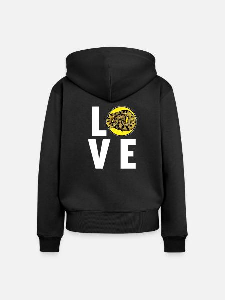 Anakondas Anakonda - Frauen Premium Bio Zip Hoodie - Schwarz