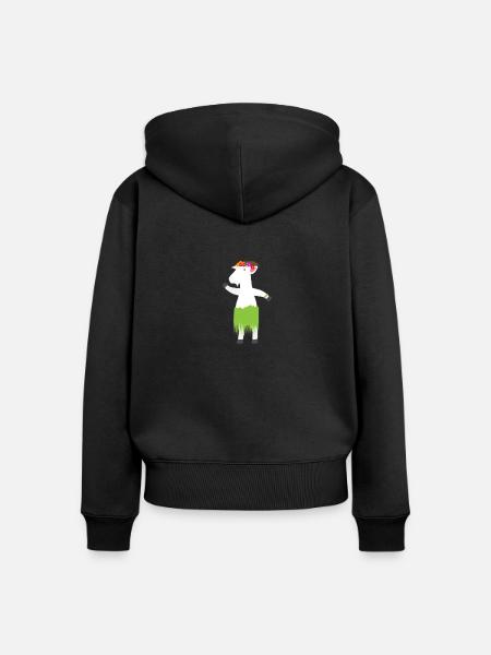 Goat - Frauen Premium Bio Zip Hoodie - Schwarz