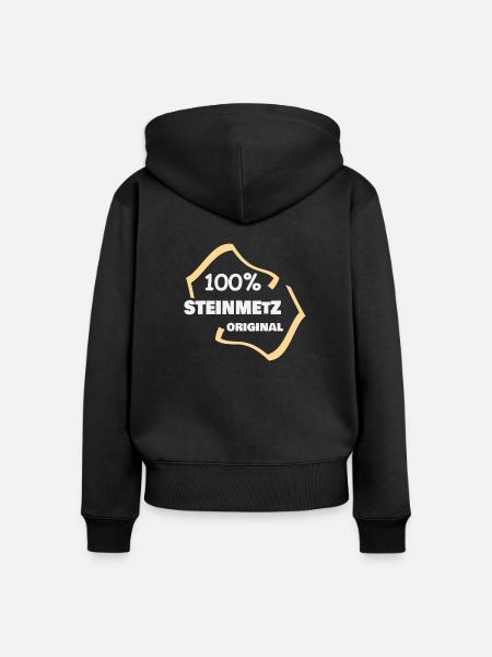 Beruf Steinmetz - Frauen Premium Bio Zip Hoodie - Schwarz