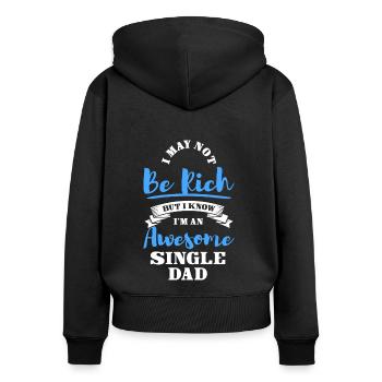 Parent Pride - Women's Premium Organic Zip Hoodie - black - Back - Julia (174cm)