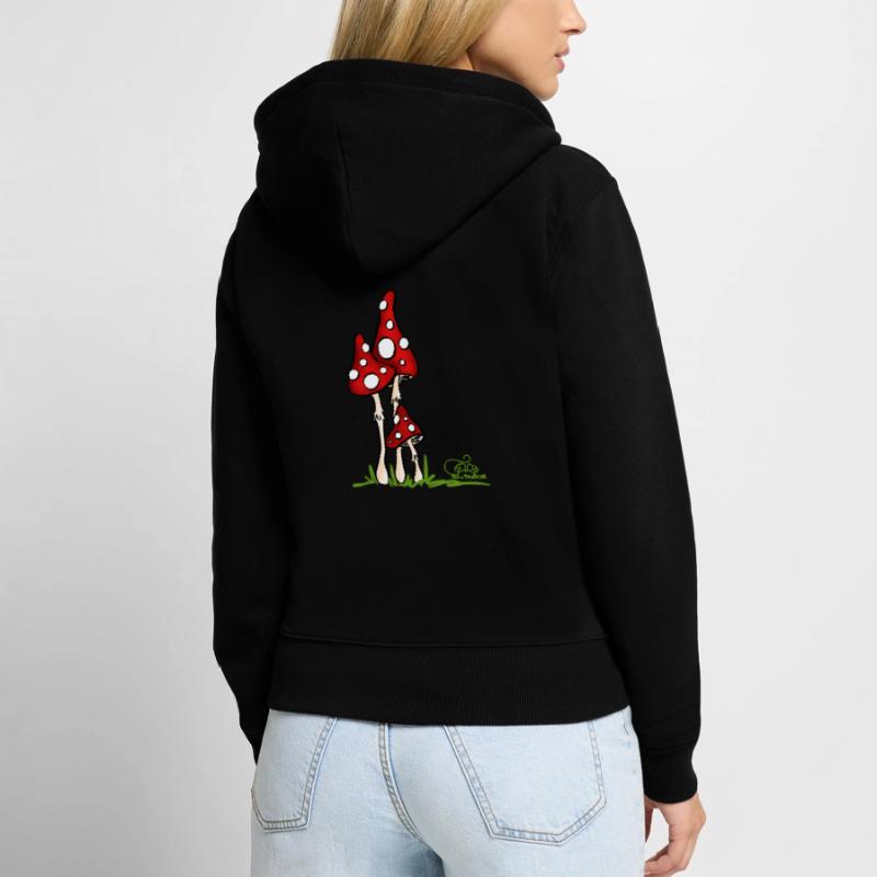 Muchotravky - Toadstools Women's Premium Organic Zip Hoodie