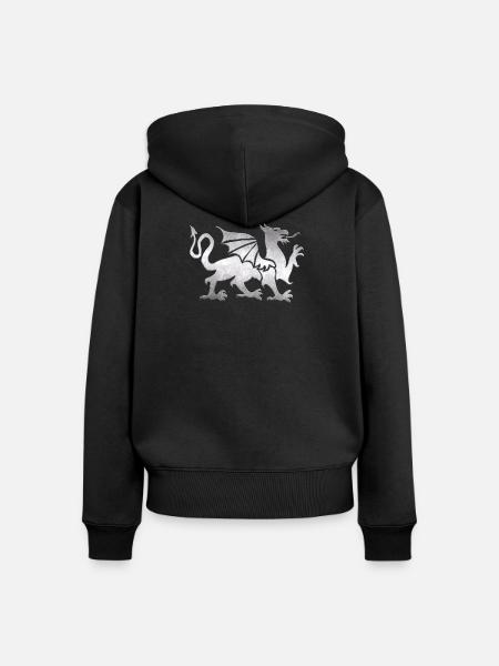 Fabelwesen - Frauen Premium Bio Zip Hoodie - Schwarz