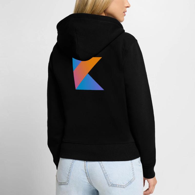 programmateur nerd computer source nouveau K sign pc c Sweat à capuche zippé Premium bio Femme