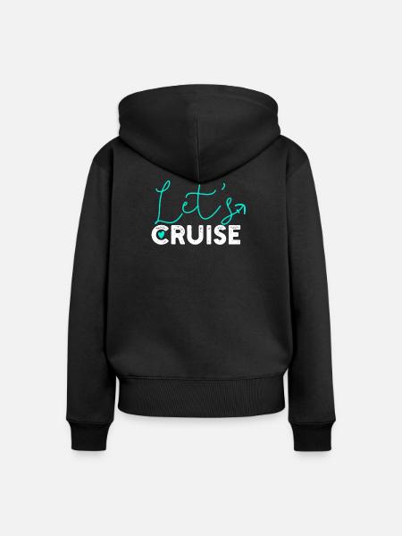 Kreuzfahrt - Frauen Premium Bio Zip Hoodie - Schwarz