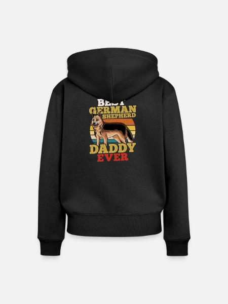Deutscher Schäferhund - Frauen Premium Bio Zip Hoodie - Schwarz