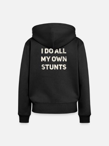 Stunts Verletzungen Genesung - Frauen Premium Bio Zip Hoodie - Schwarz