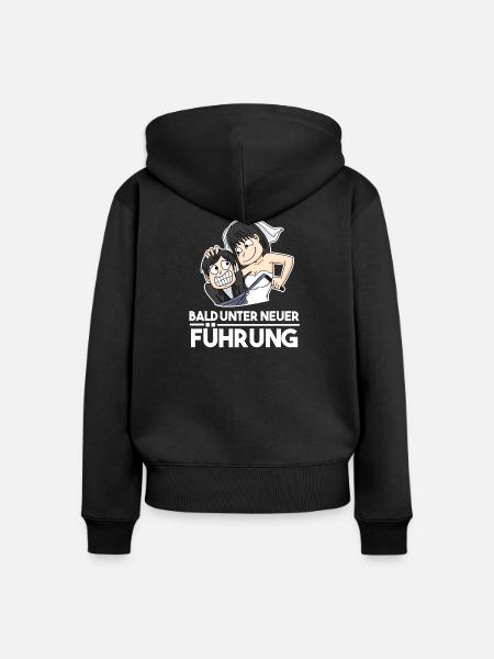 Junggesellenabschied - JGA - Frauen Premium Bio Zip Hoodie - Schwarz