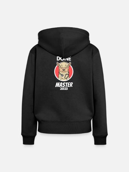 Master 2023 - Frauen Premium Bio Zip Hoodie - Schwarz
