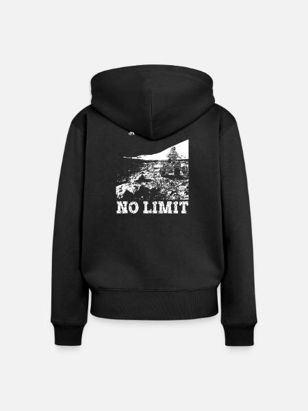 QUAD NOLIMIT - Frauen Premium Bio Zip Hoodie - Schwarz