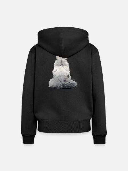 Persisch - Frauen Premium Bio Zip Hoodie - Schwarz