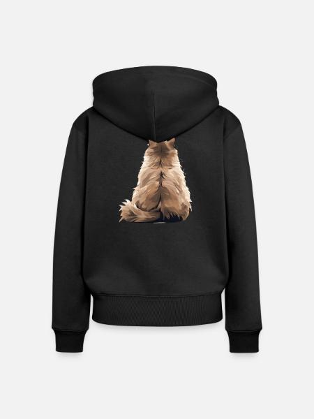 Himalaya - Frauen Premium Bio Zip Hoodie - Schwarz