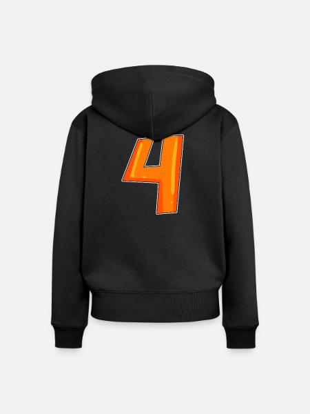 4 - Frauen Premium Bio Zip Hoodie - Schwarz