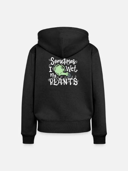 Garten Gärtner - Frauen Premium Bio Zip Hoodie - Schwarz