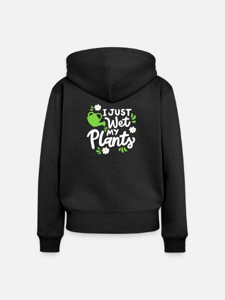 Garten Gartenarbeit - Frauen Premium Bio Zip Hoodie - Schwarz