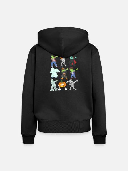 Halloween Halloweenkostüm - Frauen Premium Bio Zip Hoodie - Schwarz