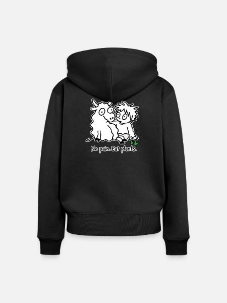 Esse Pflanzen - Frauen Premium Bio Zip Hoodie - Schwarz