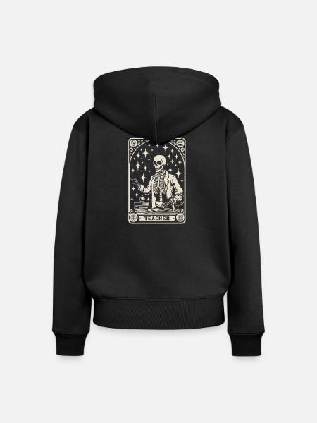 Lehrer Lehrerin Pädagoge Pädagogin - Frauen Premium Bio Zip Hoodie - Schwarz