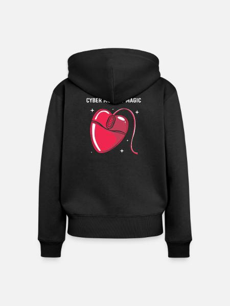 Kaufrausch Cyber Monday - Frauen Premium Bio Zip Hoodie - Schwarz