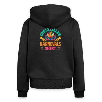 Helau Carnival Alaaf Official Carnival - Women's Premium Organic Zip Hoodie - black - Back - Julia (174cm)