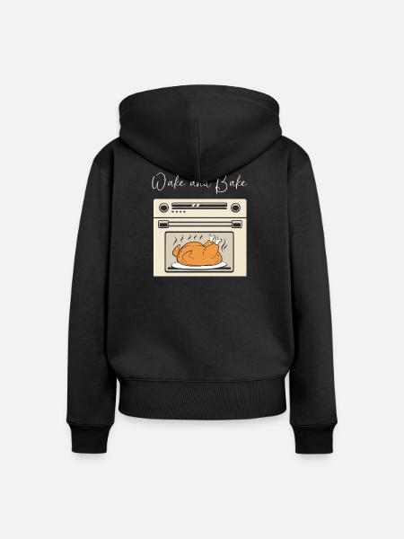 Thanksgiving Mama Mutter Oma Großmutter - Frauen Premium Bio Zip Hoodie - Schwarz