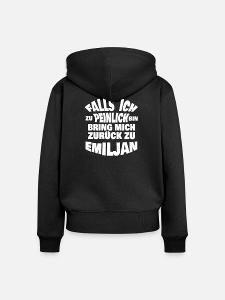 Jungesellenabschied E - Frauen Premium Bio Zip Hoodie - Schwarz
