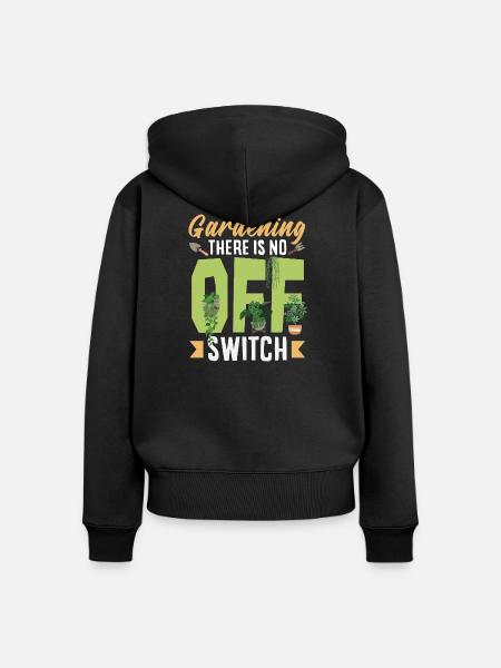 Garten- Und Pflanzenliebhaber Geschenke - Frauen Premium Bio Zip Hoodie - Schwarz