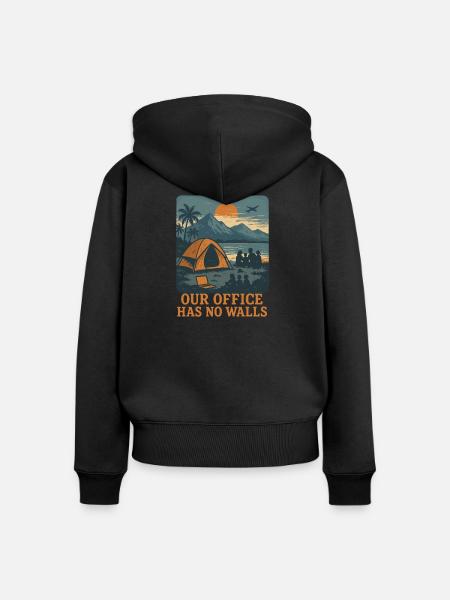 Digitale - Frauen Premium Bio Zip Hoodie - Schwarz