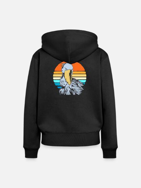 Schuhschnabel - Frauen Premium Bio Zip Hoodie - Schwarz