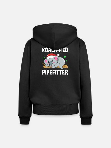 Schlosser Rohr Industrie - Frauen Premium Bio Zip Hoodie - Schwarz