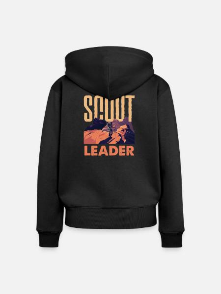 Pfadfinderleiter Scouting Troop Leader Hobby - Frauen Premium Bio Zip Hoodie - Schwarz