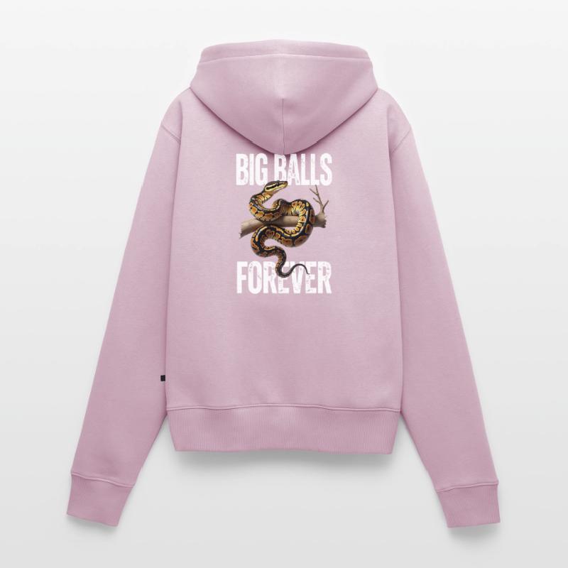 Python roi Serpents Amateurs de terrarium Python Sweat à capuche zippé Premium bio Femme