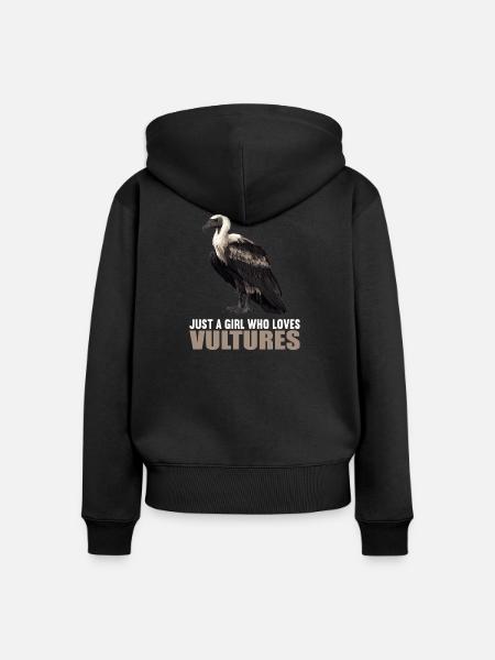 Geier - Frauen Premium Bio Zip Hoodie - Schwarz