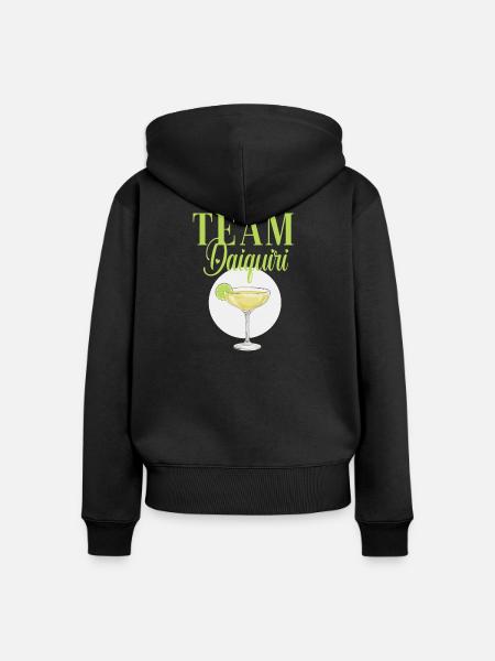 Junggesellinnenabschied Cocktail Team Daiquiri - Frauen Premium Bio Zip Hoodie - Schwarz