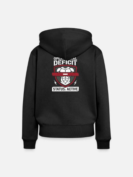 Schnittsaison Bei Reduziertem Kaloriendefizit - Frauen Premium Bio Zip Hoodie - Schwarz