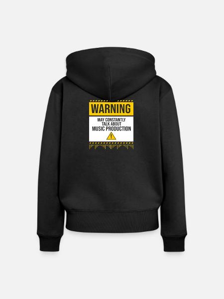 Keyboard DJ Djing Label - Frauen Premium Bio Zip Hoodie - Schwarz