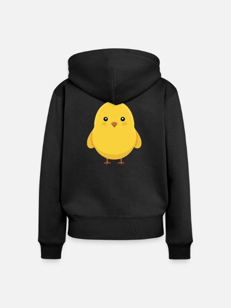 Küken - Frauen Premium Bio Zip Hoodie - Schwarz