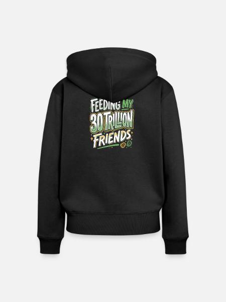 Ernährung Gesundheit Experte - Frauen Premium Bio Zip Hoodie - Schwarz