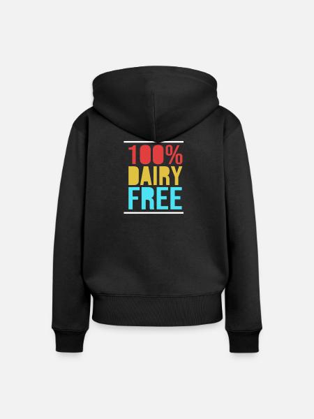 Glutenfrei - Frauen Premium Bio Zip Hoodie - Schwarz