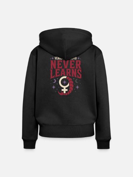 Venus-zeichen Venus-astrologie - Frauen Premium Bio Zip Hoodie - Schwarz