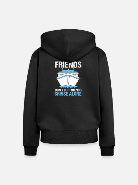 Kreuzfahrtschiff Kreuzfahrt - Frauen Premium Bio Zip Hoodie - Schwarz