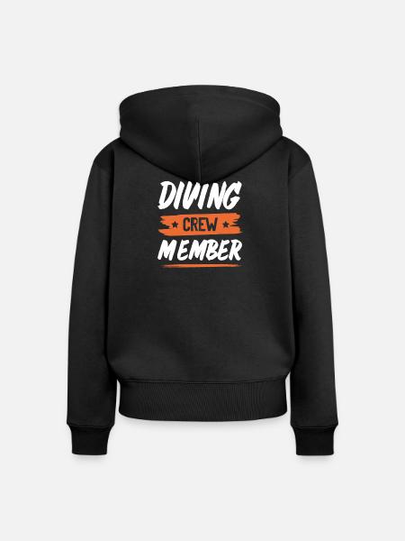 Drinking Crew - Frauen Premium Bio Zip Hoodie - Schwarz
