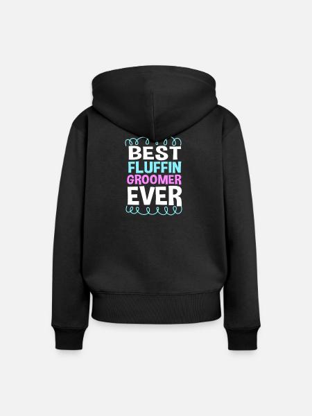 Hundefriseur - Frauen Premium Bio Zip Hoodie - Schwarz