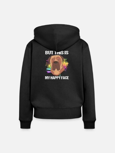 Bullmastiff - Frauen Premium Bio Zip Hoodie - Schwarz
