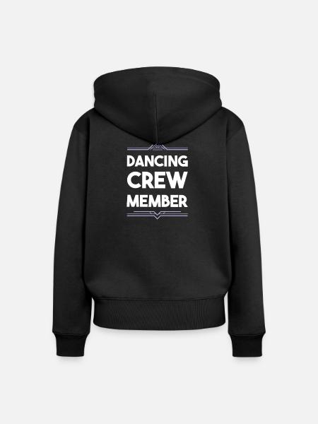 Dancing Crew - Frauen Premium Bio Zip Hoodie - Schwarz