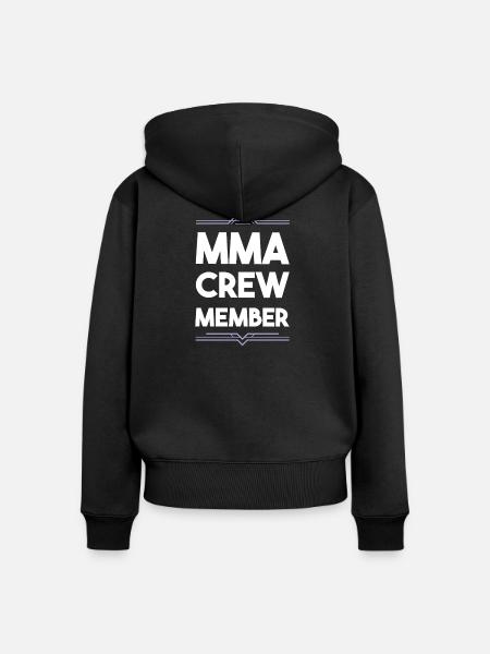 Mma Crew - Frauen Premium Bio Zip Hoodie - Schwarz